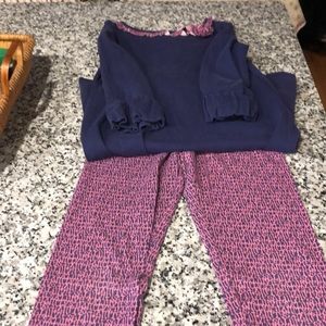 Lilly Pulitzer matching leggings and dress. Leggings size 10 dress size 12 - 14